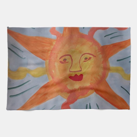Fiery Sun Tea Towel Theedoek (Horizontaal)