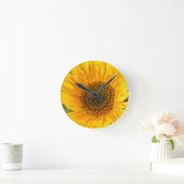 Fiery Sunflower Ronde Klok (Huis)