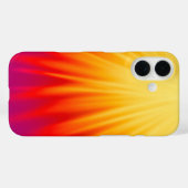 Fiery Sunset Ombre iPhone 16 Coque (Verso (horizontal))