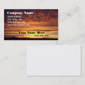 Fiery Sunset visitekaartje (Voorkant / Achterkant)