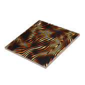 Fiery Tiger Stripes Tegeltje (Zijkant)