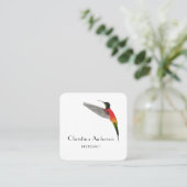 Fiery Topaz Hummingbird Carte de visite (Debout devant)