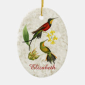 Fiery Topaz Hummingbird Keramisch Ornament (Voorkant)