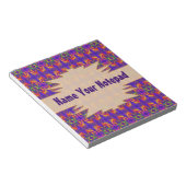 Fiery Tribal Pattern Notitieblok (Schuin)