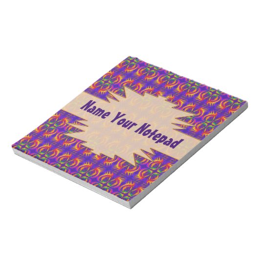 Fiery Tribal Pattern Notitieblok (Gedraaid)