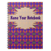 Fiery Tribal Pattern Notitieboek (Voorkant)