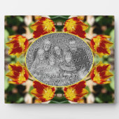 Fiery Tulip Flowers Creëer Uw eigen foto Fotoplaat (Voorkant)