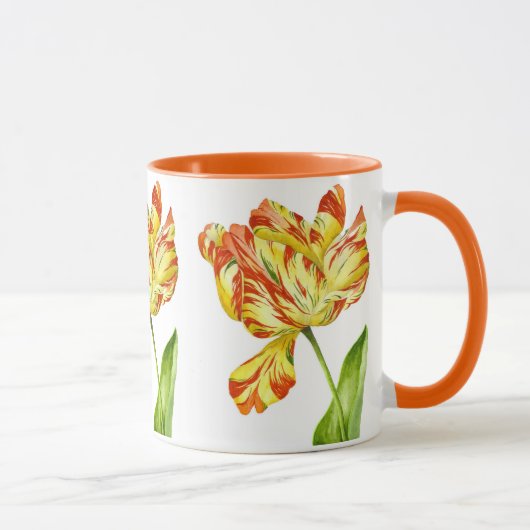 Fiery Tulips op een Combo Mok (Rechts)