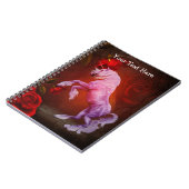 Fiery Unicorn Fantasy Horse Notitieboek (Linkerzijde)