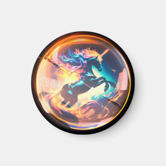 Fiery Unicorn Magneet (Voorkant)