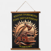 Fiery valor ingewikkeld heldhaftig ontwerp van bra hangend wandkleed (Voorkant)