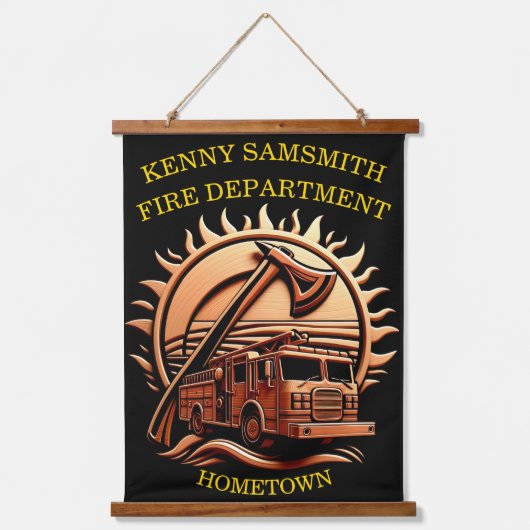 Fiery valor ingewikkeld heldhaftig ontwerp van bra hangend wandkleed (Voorkant)