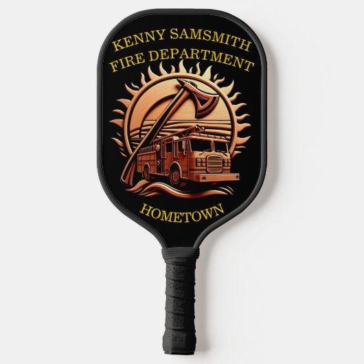 Fiery valor ingewikkeld heldhaftig ontwerp van bra pickleball paddle (Achterkant)