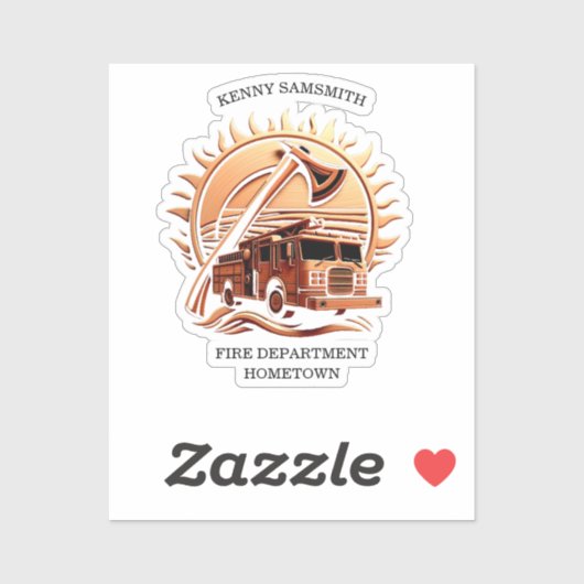 Fiery valor ingewikkeld heldhaftig ontwerp van bra sticker (Vel)