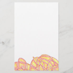 Fiery Waves Briefpapier