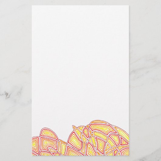 Fiery Waves Briefpapier (Voorkant)