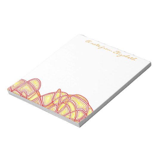 Fiery Waves Notitieblok (Gedraaid)