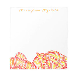 Fiery Waves Notitieblok