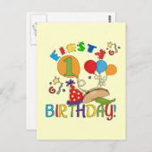 Fiesta 1e verjaardag Tshirts en geschenken Briefkaart (Voorkant / Achterkant)