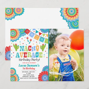 Fiesta 1er anniversaire Invitation Nacho Moyenne