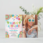 Fiesta 21e verjaardag uitnodiging Nacho Gemiddeld (Staand voorkant)