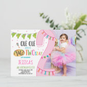 Fiesta 2e anniversaire Invitation Taco fête du Two (Debout devant)