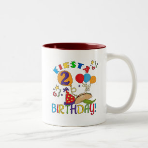 Fiesta 2e Verjaardag T shirten en geschenken Tweekleurige Koffiemok