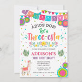 Fiesta 3rd Birthday Invitation Kaart (Voorkant)