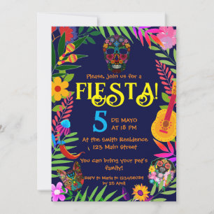"Fiesta!" 5 mei-uitnodiging Kaart