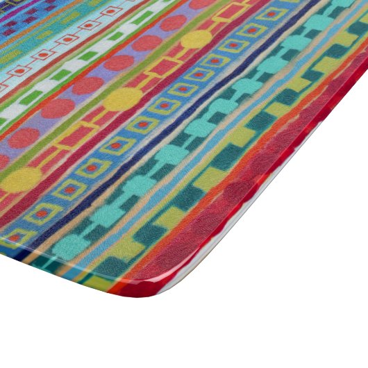 Fiesta 6 x 7 Déco Planche à découper en verre (Coin)