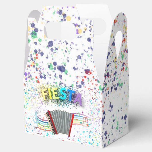 Fiesta Accordion Dansende Birthday Party Bedankdoosjes (Geopend)