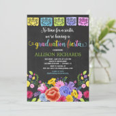 Fiesta afstudeerfeest, mexicaans thema afstuderen kaart (Staand voorkant)