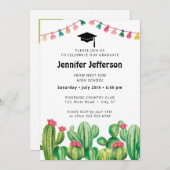 Fiesta Afstuderen Cactus Party Feestdagenkaart (Voorkant / Achterkant)