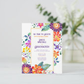 FIESTA AFSTUDEREN Folkart Flowers Thema (Staand voorkant)