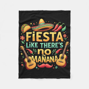Fiesta als Theres no Mañana Cinco de Mayo Mexicaan Fleece Deken