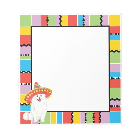 Fiesta American Eskimo Dog Notitieblok (Voorkant)
