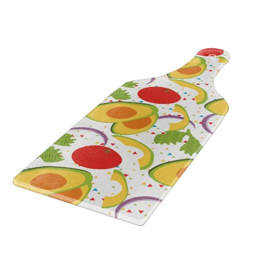 Fiesta Avocado Salad Pattern Snijplank (Hoek)