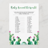 Fiesta Baby over de Kaart van het World Shower Gam (Voorkant)