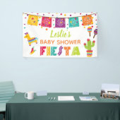 Fiesta Baby shower Banner - Witte achtergrond (Beurs)
