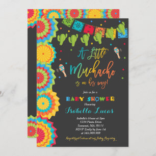 Fiesta Baby shower Invitation Boy Fiesta