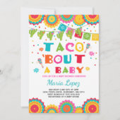 Fiesta Baby shower Invitation Taco Bout A Baby Kaart (Voorkant)