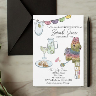 Fiesta Baby shower Kaart
