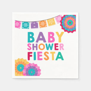 Fiesta Baby shower Napkin Mexicaans Baby shower Servetten