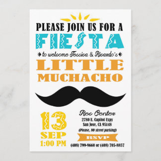 Fiesta Baby shower Uitnodiging