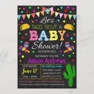 Fiesta Baby shower Uitnodiging