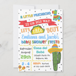 Fiesta Baby shower Uitnodiging