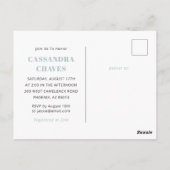 Fiesta Baby shower Uitnodiging Briefkaart (Achterkant)