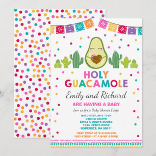 Fiesta Baby shower Uitnodiging Heilige Guacamole