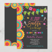 Fiesta Baby shower Uitnodiging Mexicaans Baby show