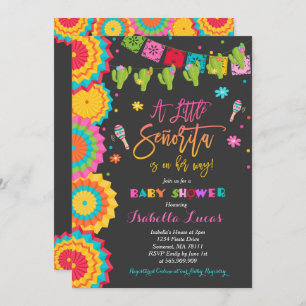 Fiesta Baby shower Uitnodiging Mexicaans Baby show